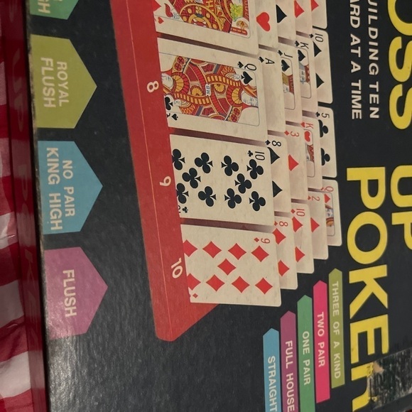 Vintage 1968 Cross Up Poker Game - Milton Bradley # 4945 Made in USA - Picture 11 of 14